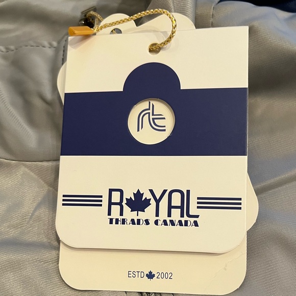 Royal Threads Canada Mens 2XL Track Suit JACKET Warmups Full Zip Blue/Gray - Picture 3 of 5